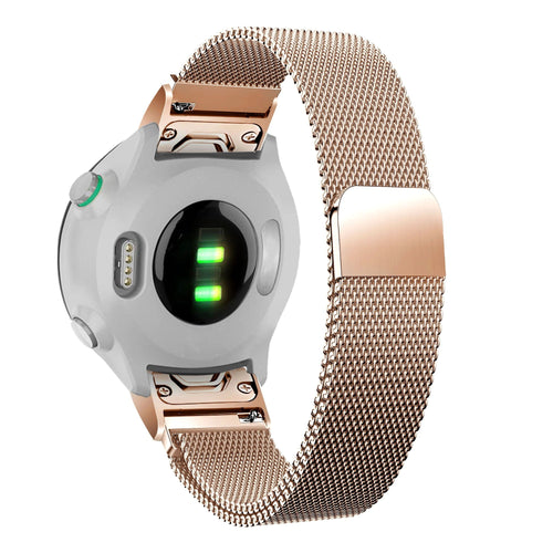 Bandz Garmin Descent Mk2S Milanese Loop Strap (Rose Gold)