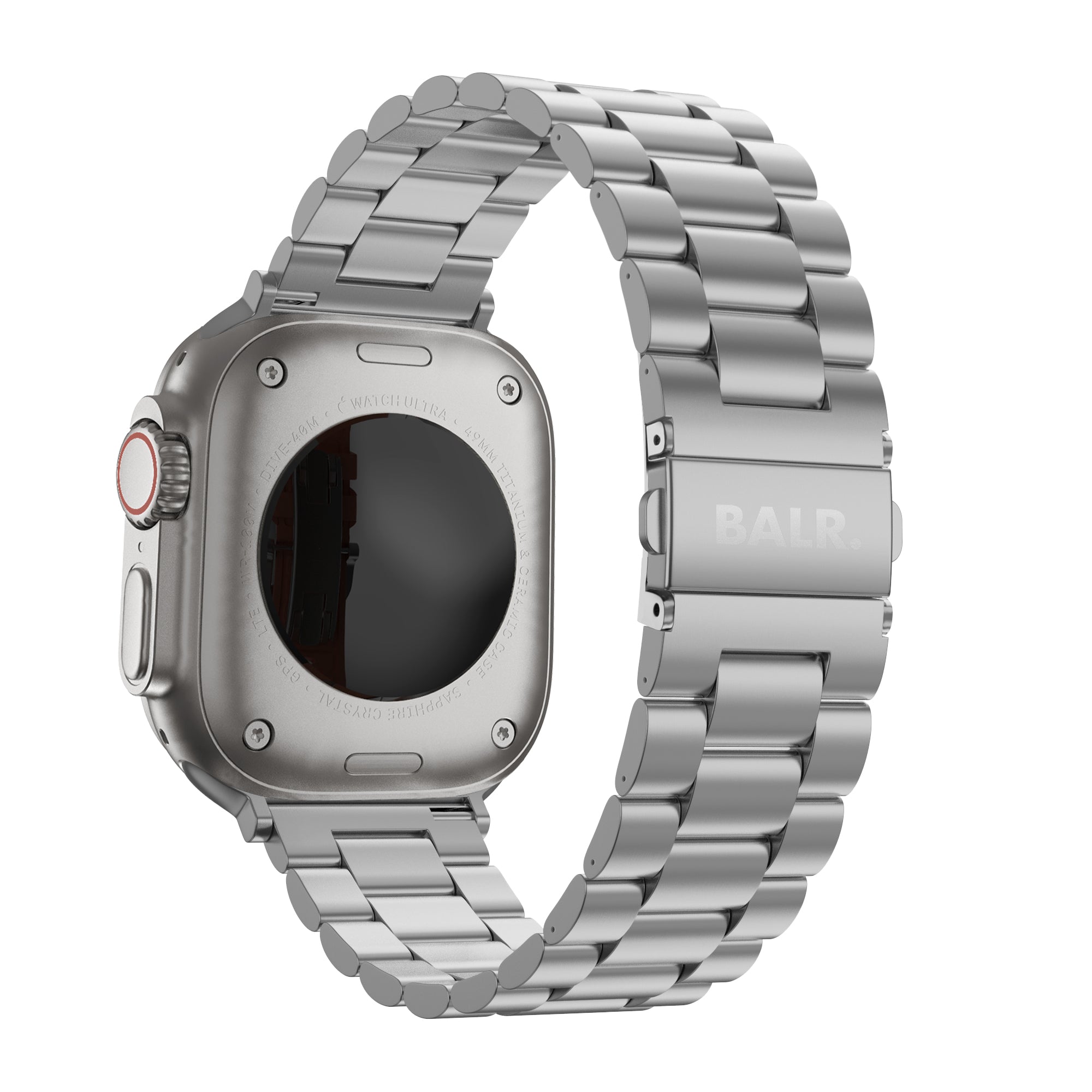 BALR Bracelet titane Apple Watch Ultra (argent)