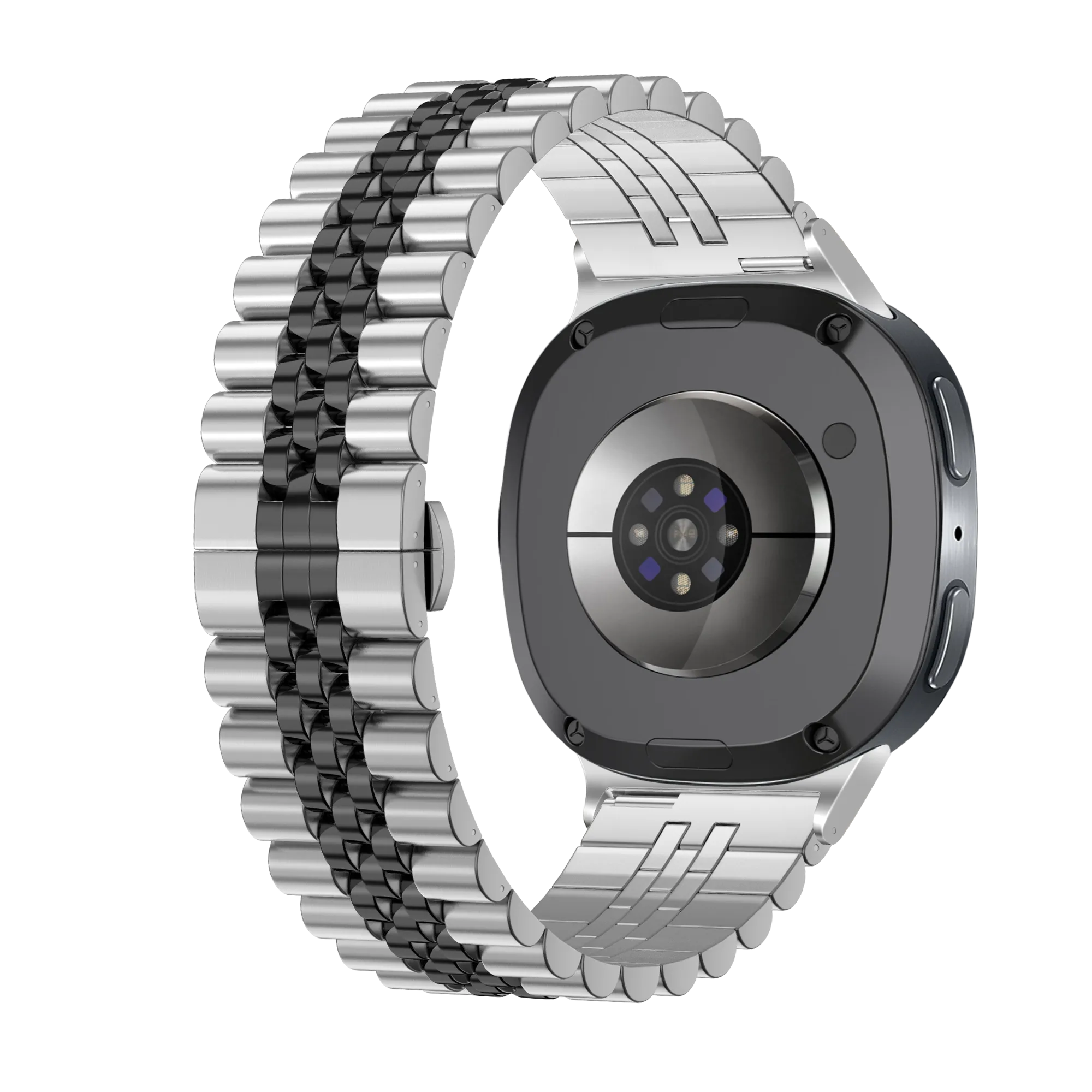 Bracelet acier Jubilee Samsung Galaxy Watch 8 - 44mm (argent/noir)