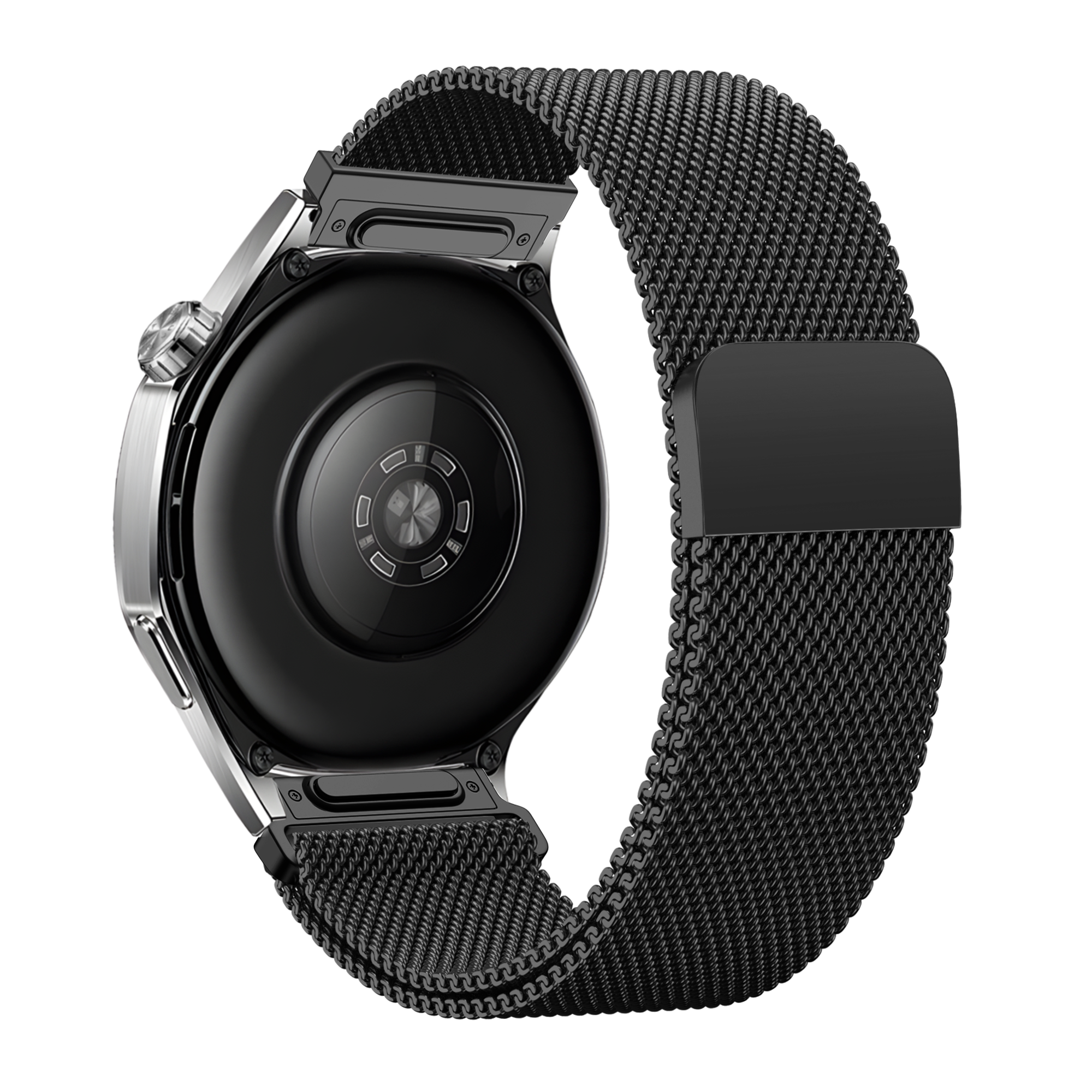 Bandz Xiaomi Mi Watch 'One Push' Milanese Strap (Black)