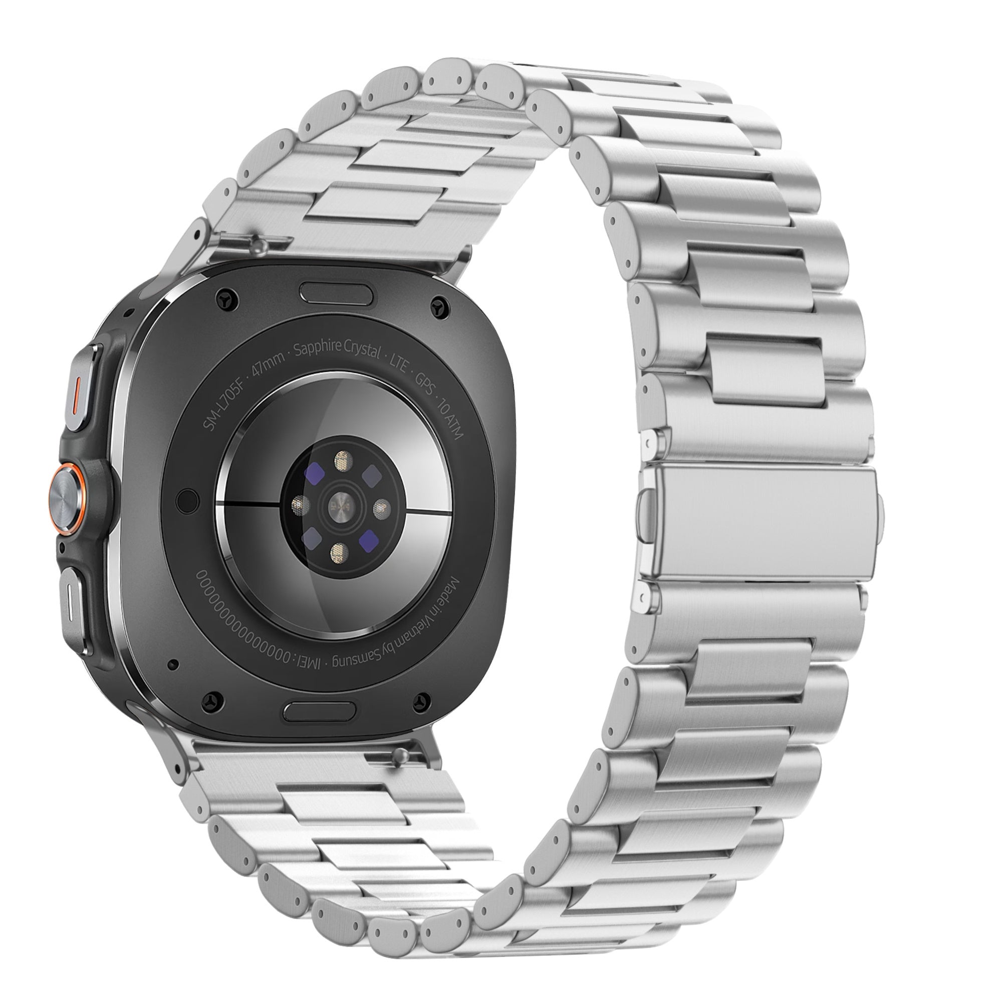 Bandz Bracelet à maillons en acier 'Deluxe' Samsung Galaxy Watch Ultra (argent)