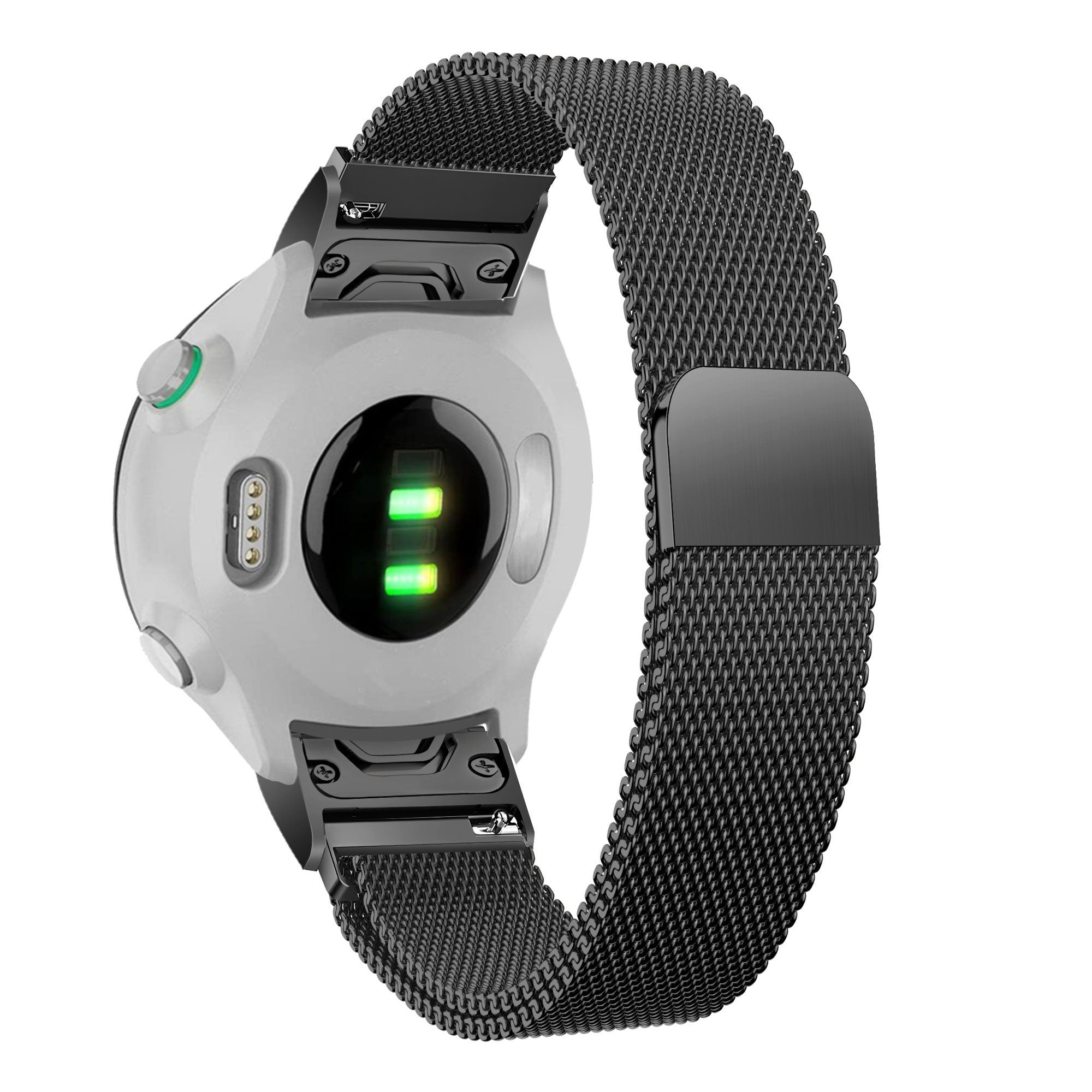 Bandz Bracelet milanais 'Loop' Garmin Quatix 8 Pro - 47mm (noir)