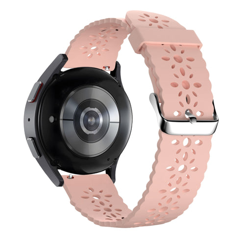 Bandz Amazfit Active 3 Premium Patterned Silicone Strap (Pink)