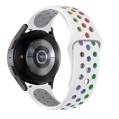 Bandz Gard Pro Health Smartwatch 3 - 41mm Sport Strap 'Deluxe' (White/Colourful)