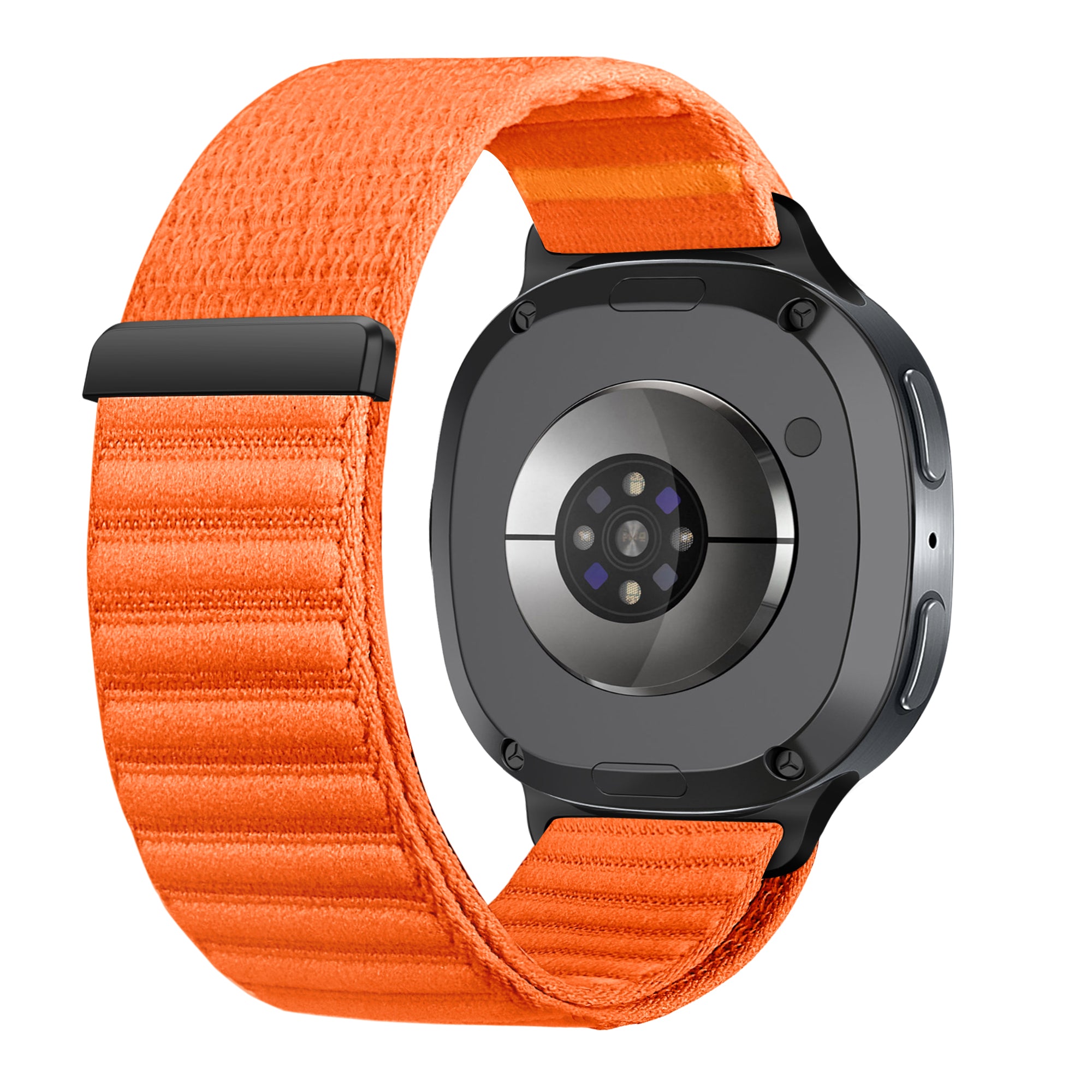 Bracelet nylon ondulé Samsung Galaxy Watch 9 - 44mm (orange)