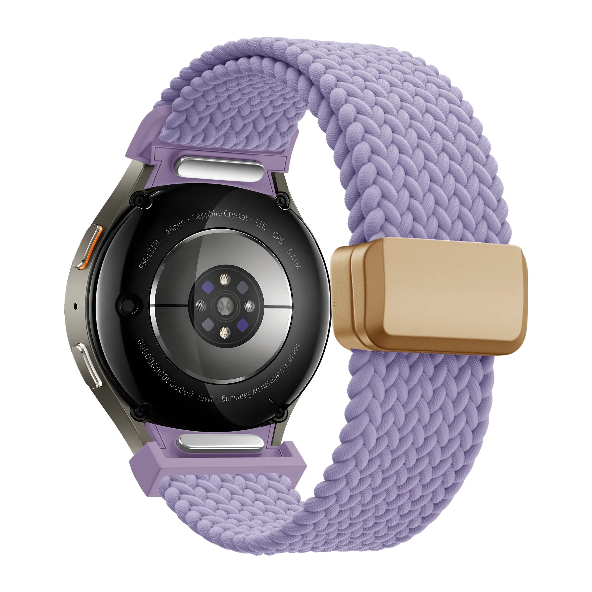 Bandz Samsung Galaxy Watch 6 Classic - 43mm Braided Strap 'Easy Fit' (Lilac)