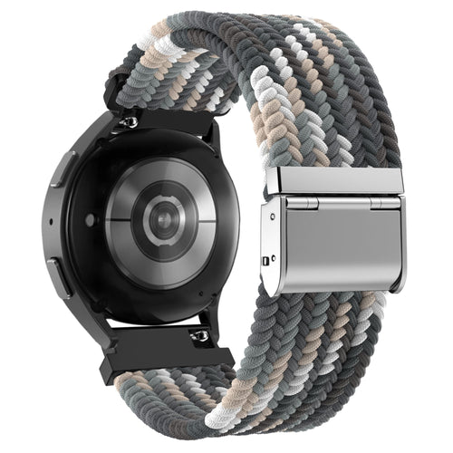 Bandz Bracelet nylon tressé Garmin Vivoactive 3 (mandala noir)