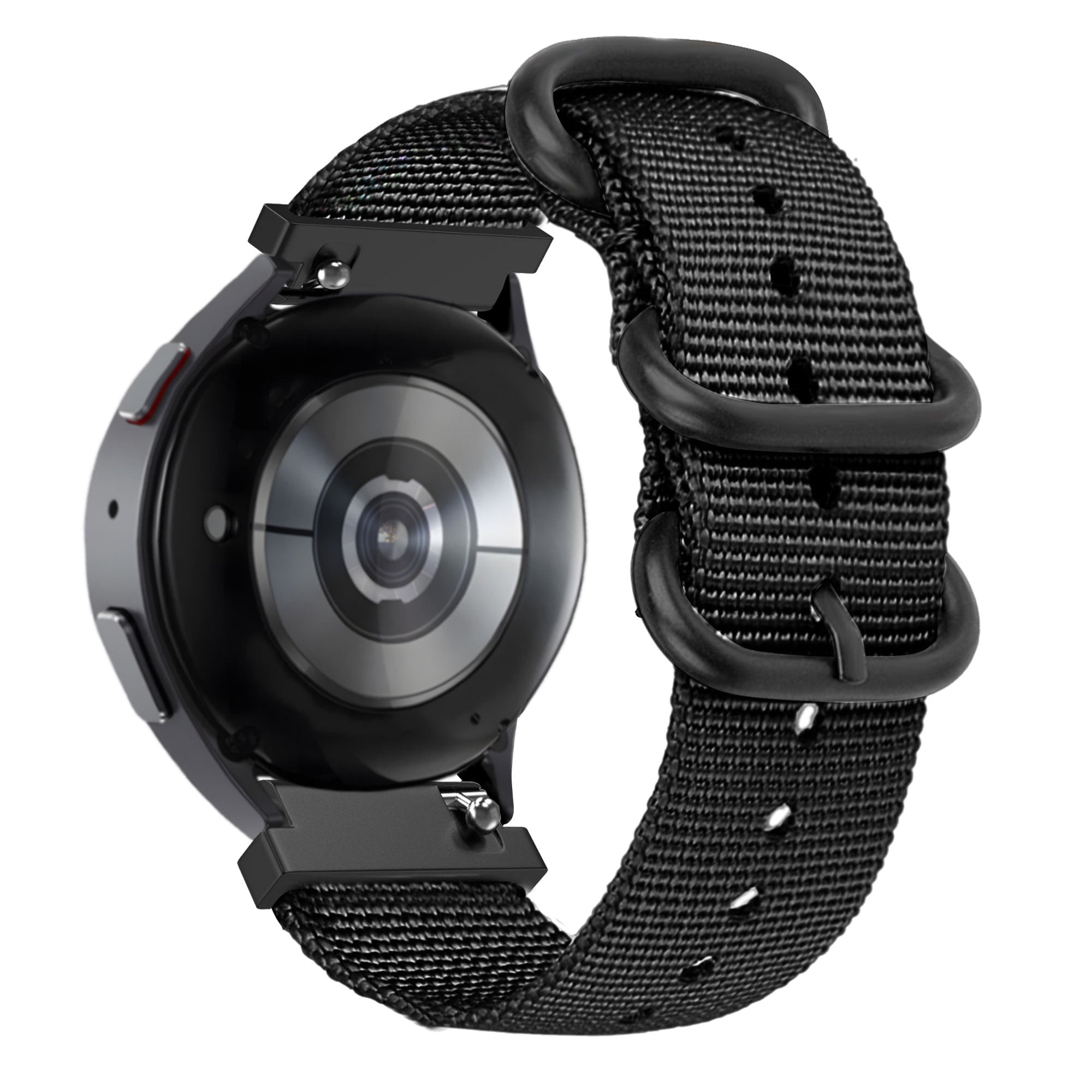 Bandz Bracelet nylon avec boucle Garmin Vivomove Trend (noir)