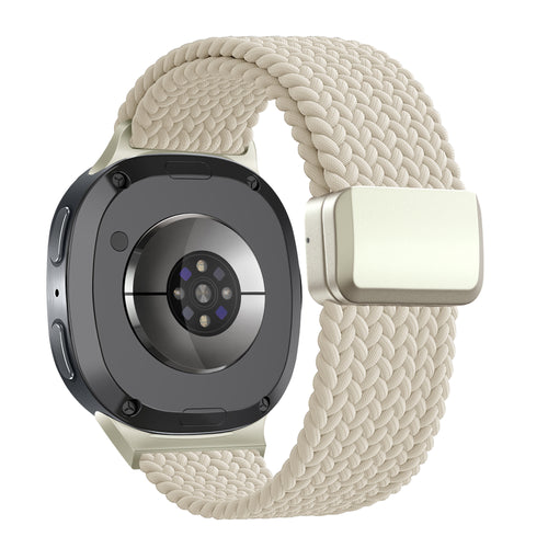Bandz Bracelet tissé magnétique Samsung Galaxy Watch 8 - 44mm (lumière stellaire)