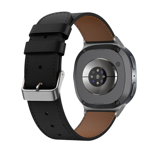 Bracelet cuir moderne Samsung Galaxy Watch 8 Classic (noir)