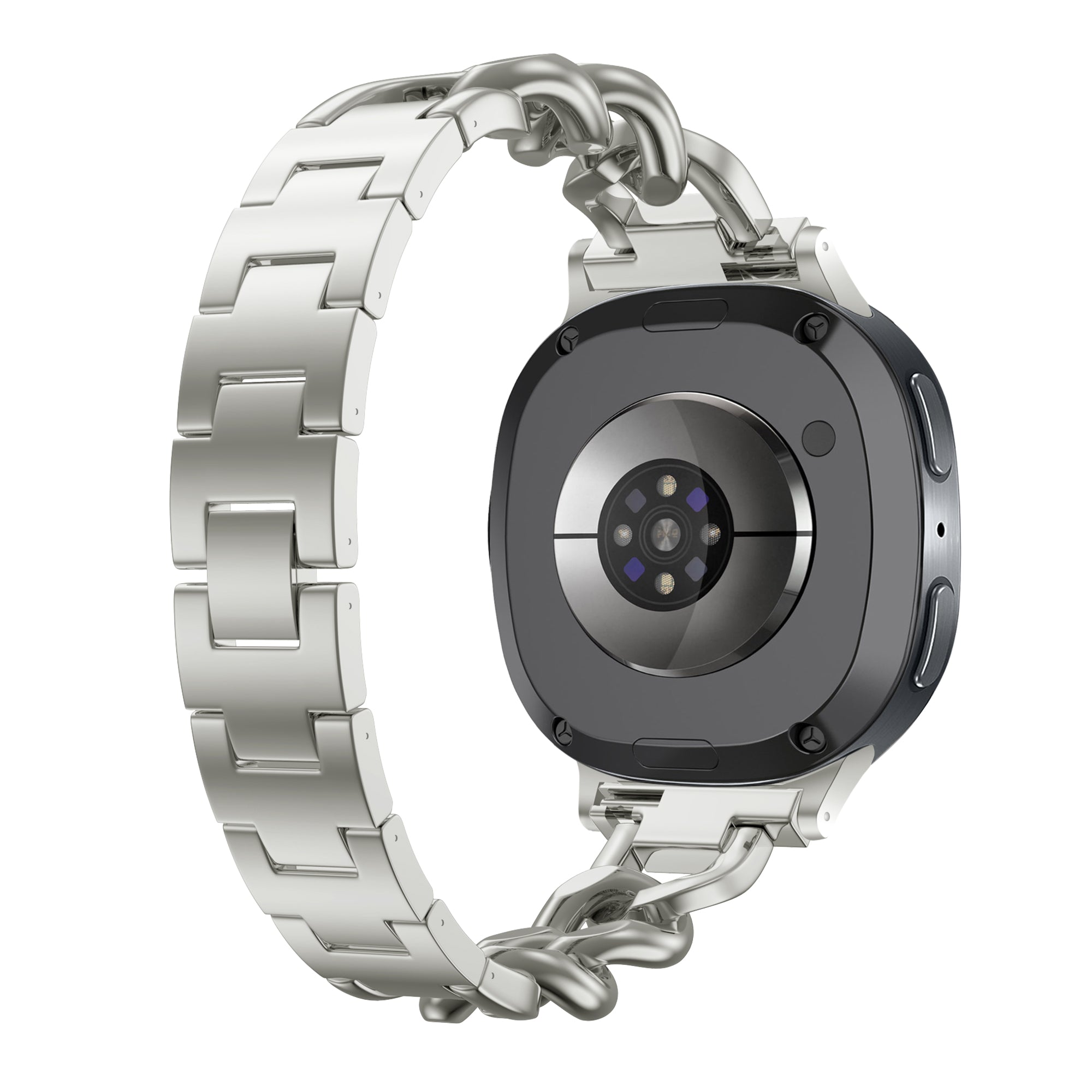 Samsung Galaxy Watch 8 - 44mm Steel Chain Strap (Starlight)
