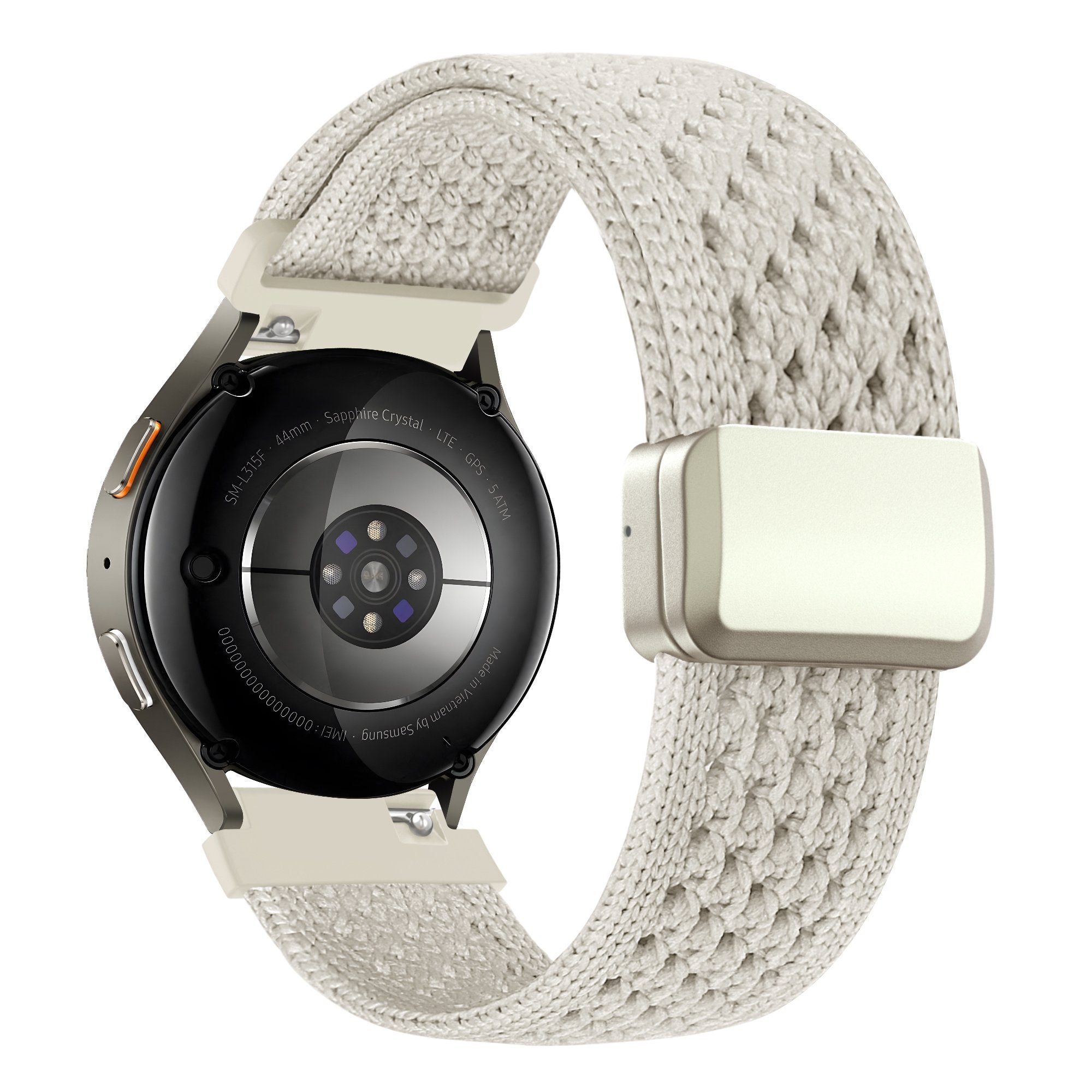 Bandz Bracelet nylon Vintage Garmin Venu 2 Plus (lumière stellaire)