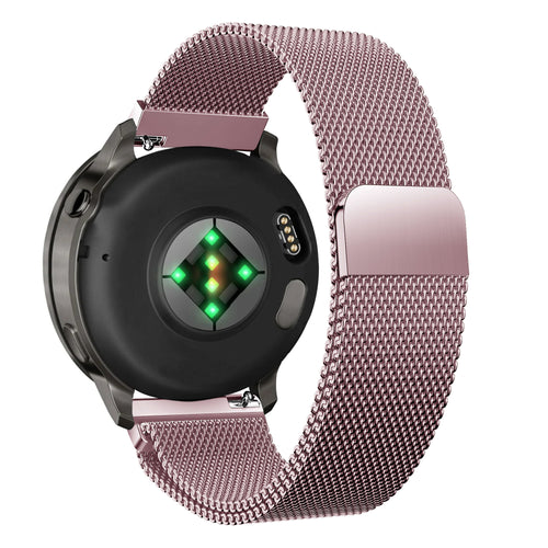 Bandz Garmin Venu 4 - 41mm Milanese Loop Strap (Pink)