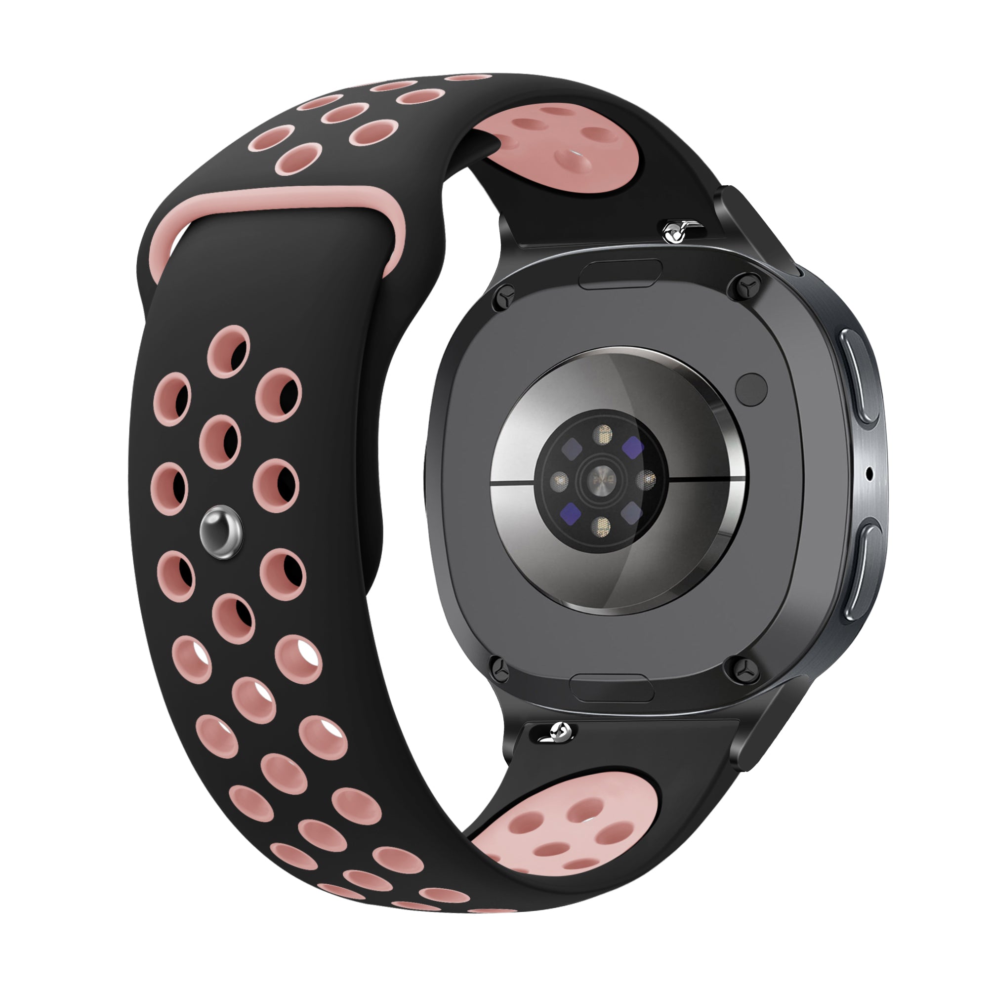 Bracelet sport Samsung Galaxy Watch 9 - 44mm (noir/rose)