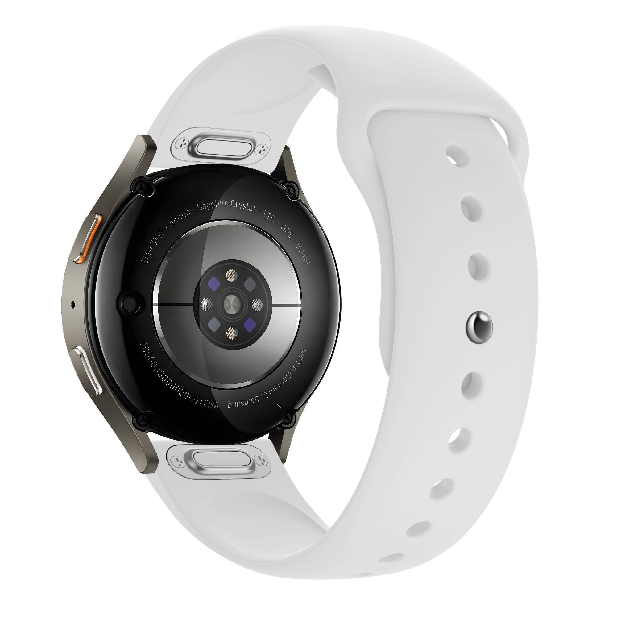 Bandz Bracelet sport 'Easy Fit' Samsung Galaxy Watch 4 Classic 42mm (blanc)