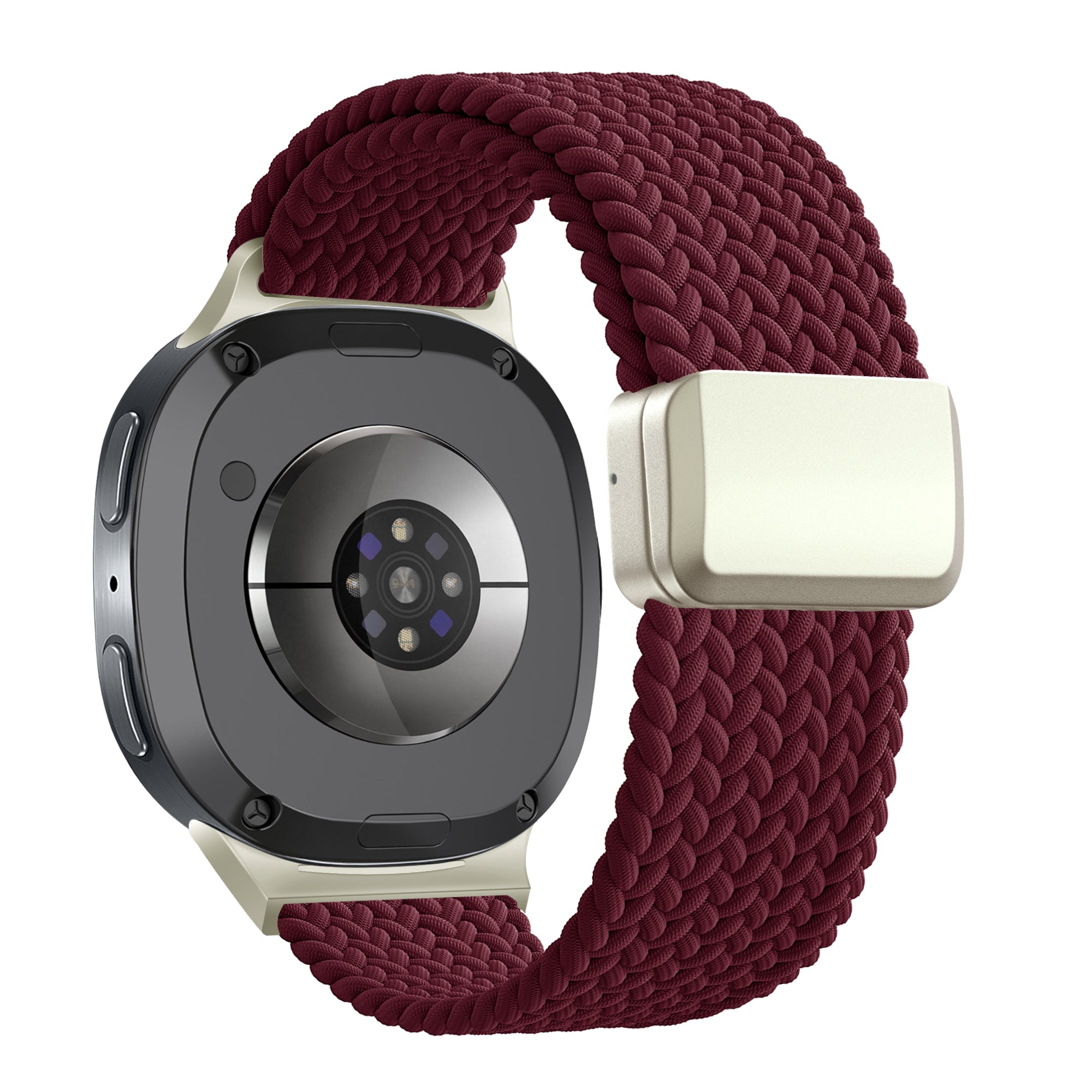 Bandz Bracelet tissé magnétique Samsung Galaxy Watch 8 Classic (bordeaux)