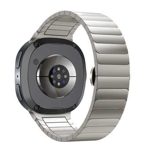 Bandz Samsung Galaxy Watch 9 - 44mm Steel Strap 'One Bead' (Titanium)