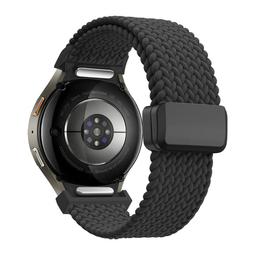 Bandz Samsung Galaxy Watch 6 - 40mm Braided Strap 'Easy Fit' (Black)