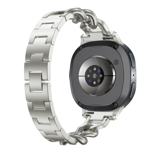 Samsung Galaxy Watch 9 - 44mm Steel Chain Strap (Starlight)