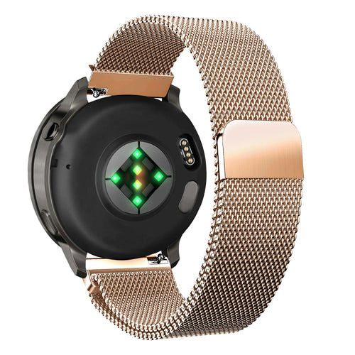 Bandz Garmin Venu 4 - 41mm Milanese Loop Strap (Rose Gold)