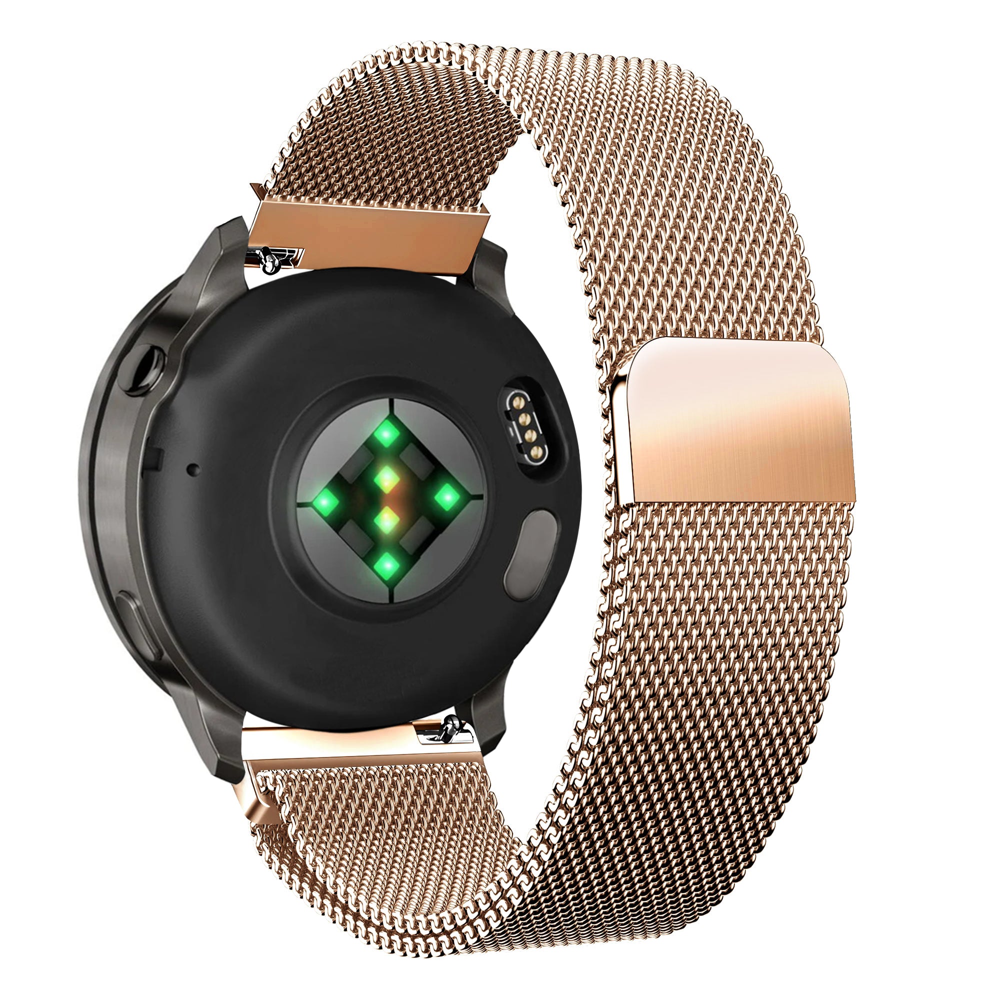 Bandz Bracelet milanais Loop Garmin Forerunner 255s (rose or)