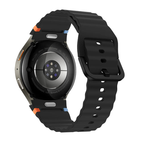 Bandz Samsung Galaxy Watch 7 - 40mm Wave Strap 'Easy Fit' (Black)