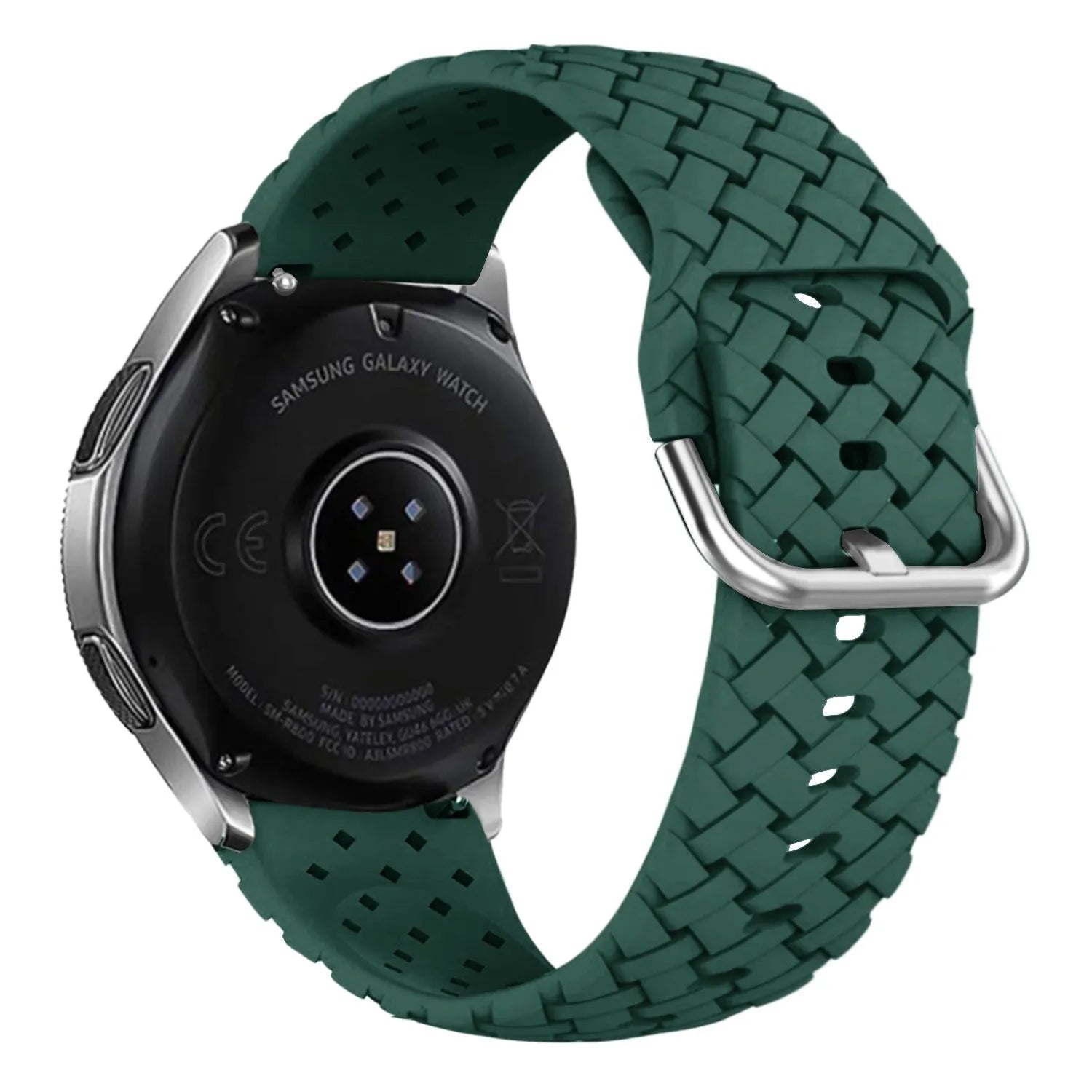 Bracelet silicone tressé Amazfit Active (vert foncé)