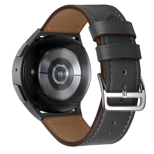 Bandz Bracelet cuir 'Deluxe' Huawei Watch GT 6 - 46mm (noir)
