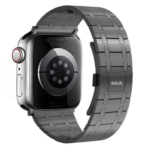 BALR Bracelet acier inoxydable Apple Watch Ultra (noir)