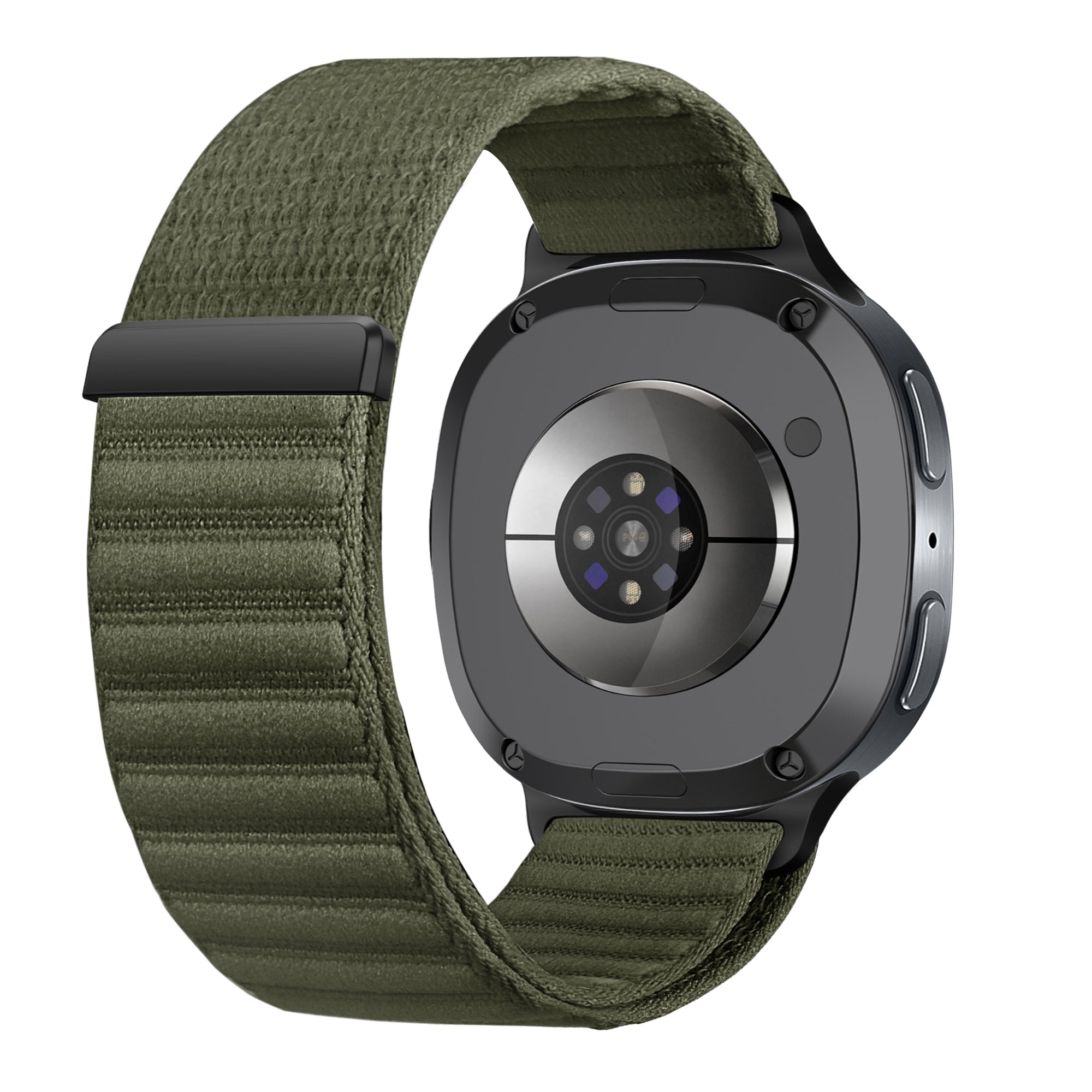 Samsung Galaxy Watch 8 - 40mm Wave Nylon Strap (Dark Green)