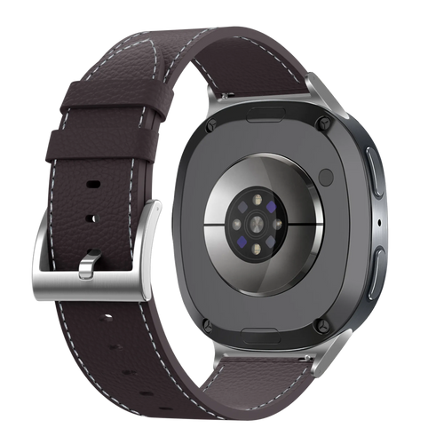 Samsung Galaxy Watch 8 - 40mm Leather Grain Strap (Coffee Brown)