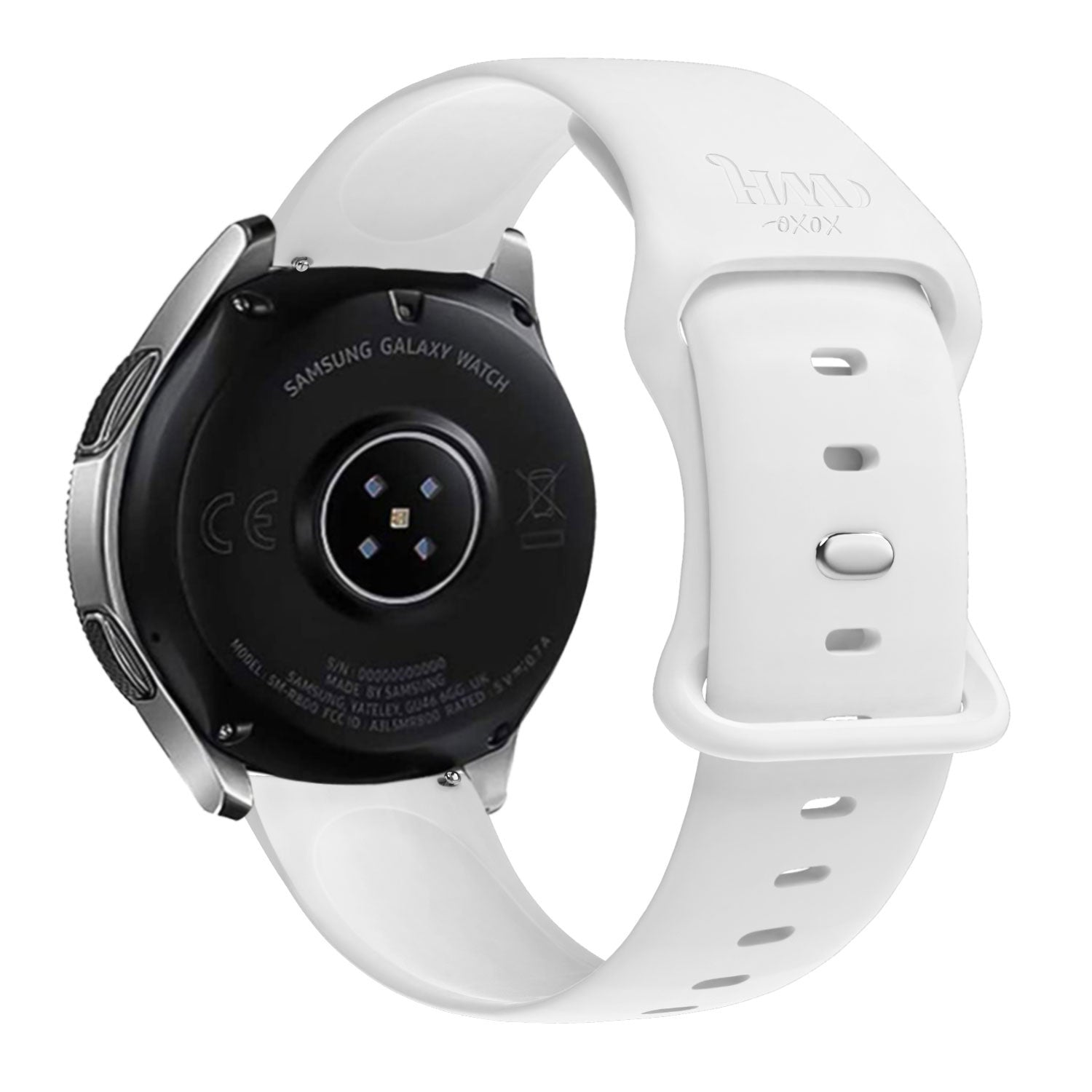 Bracelet silicone xoxo Wildhearts Samsung Galaxy Watch 42mm (blanc)