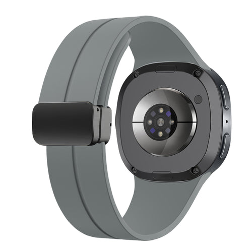 Samsung Galaxy Watch 8 - 40mm D-Buckle Silicone Strap (Dark Grey)