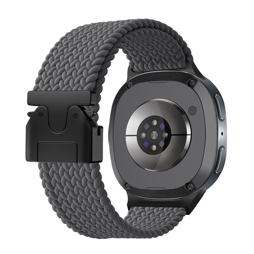 Samsung Galaxy Watch 9 - 40mm Braided Strap P-Buckle (Dark Grey)