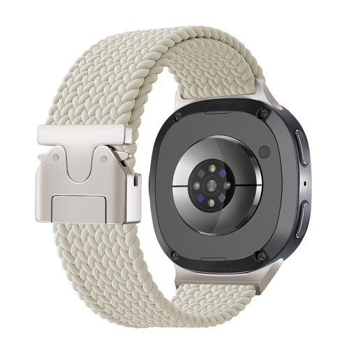Samsung Galaxy Watch 9 - 44mm Braided Strap P-Buckle (Starlight)