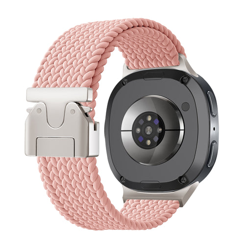 Samsung Galaxy Watch 9 - 40mm Braided Strap P-Buckle (Pink)