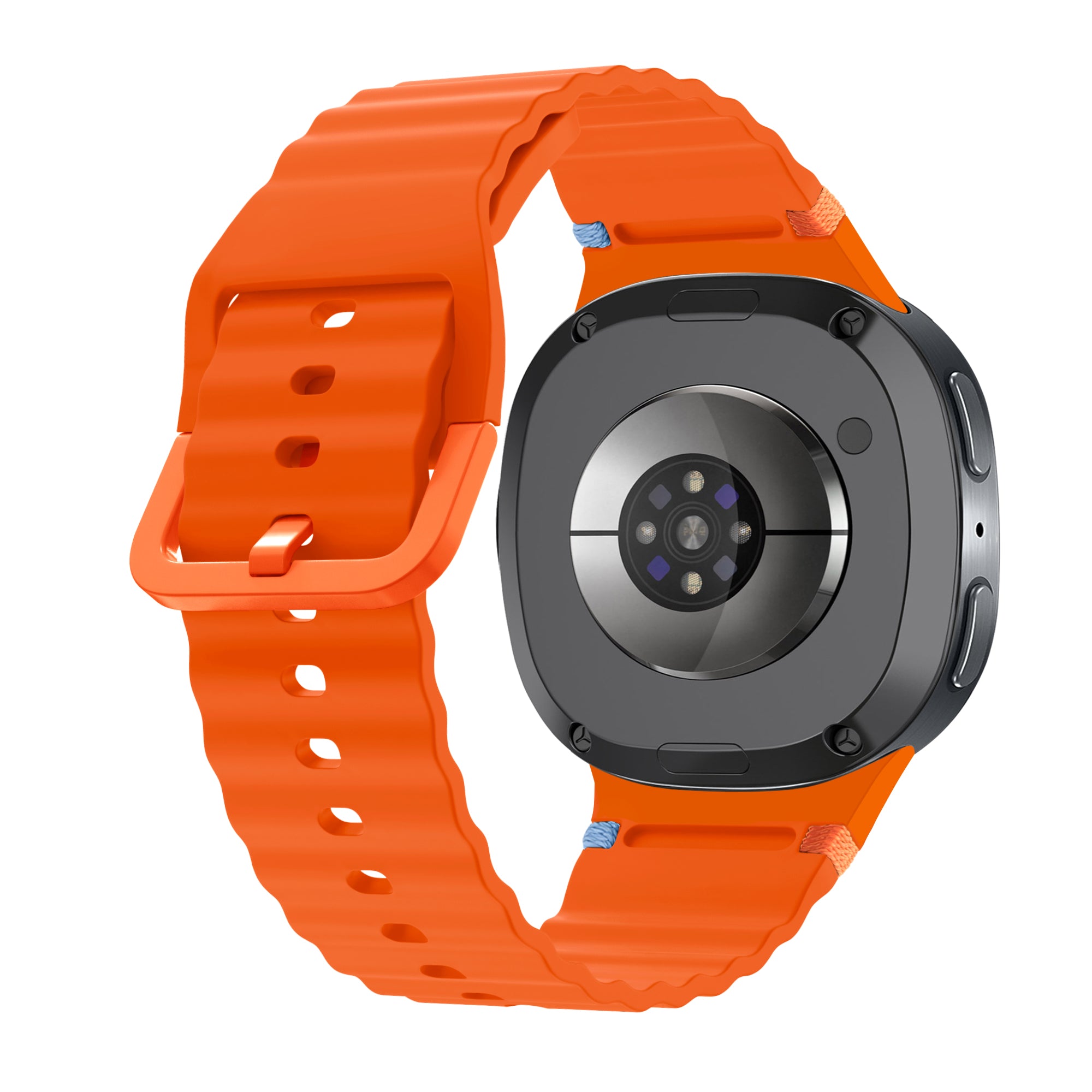 Bracelet silicone ondulé Samsung Galaxy Watch 9 - 40mm (orange)