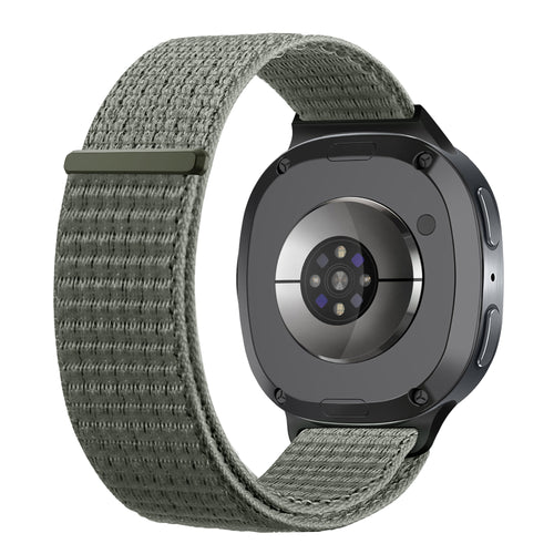 Bracelet nylon Samsung Galaxy Watch 9 - 40mm (vert-gris)