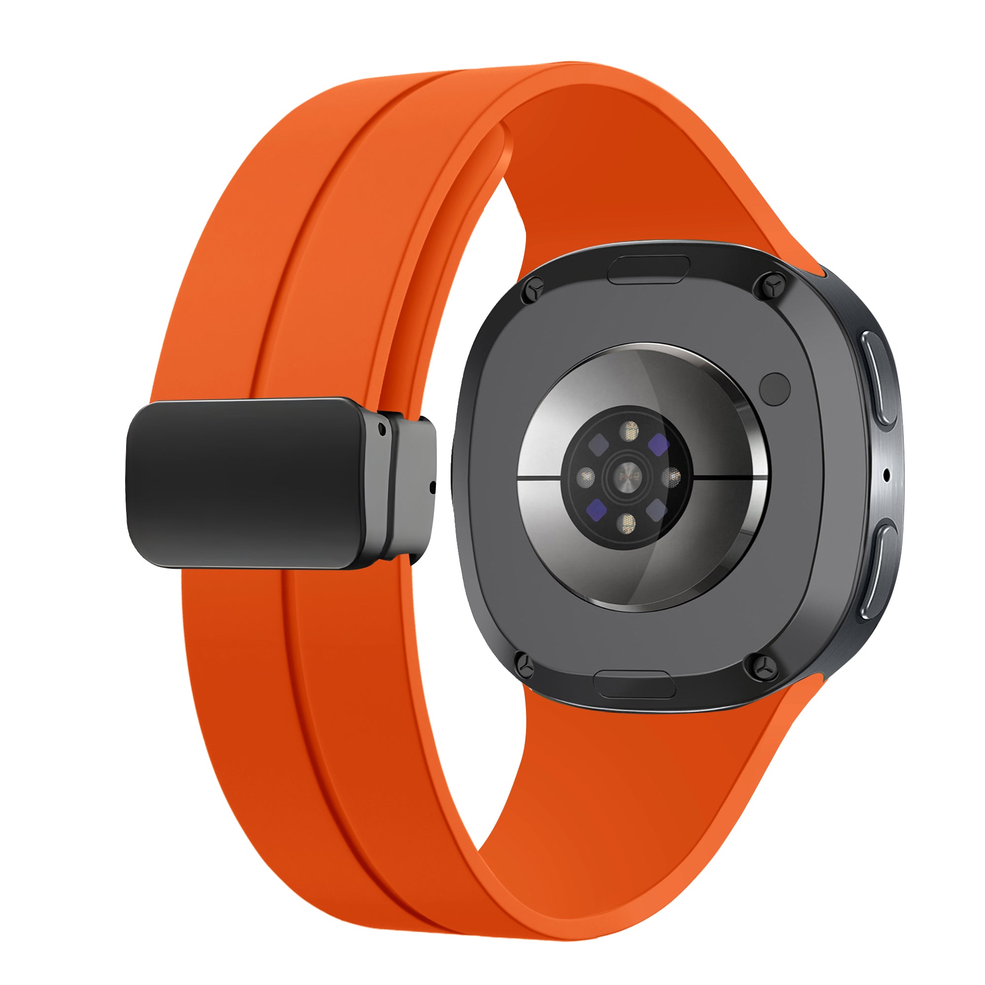 Bracelet silicone avec boucle-D Samsung Galaxy Watch 9 - 44mm (orange)