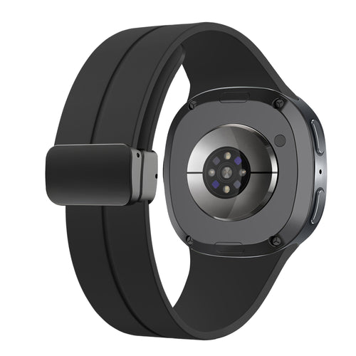 Samsung Galaxy Watch 8 - 40mm D-Buckle Silicone Strap (Black)