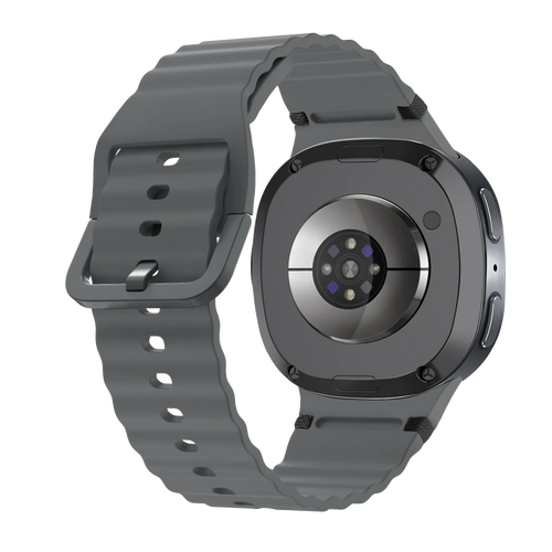 Samsung Galaxy Watch 8 - 40mm Wave Silicone Strap (Dark Grey)