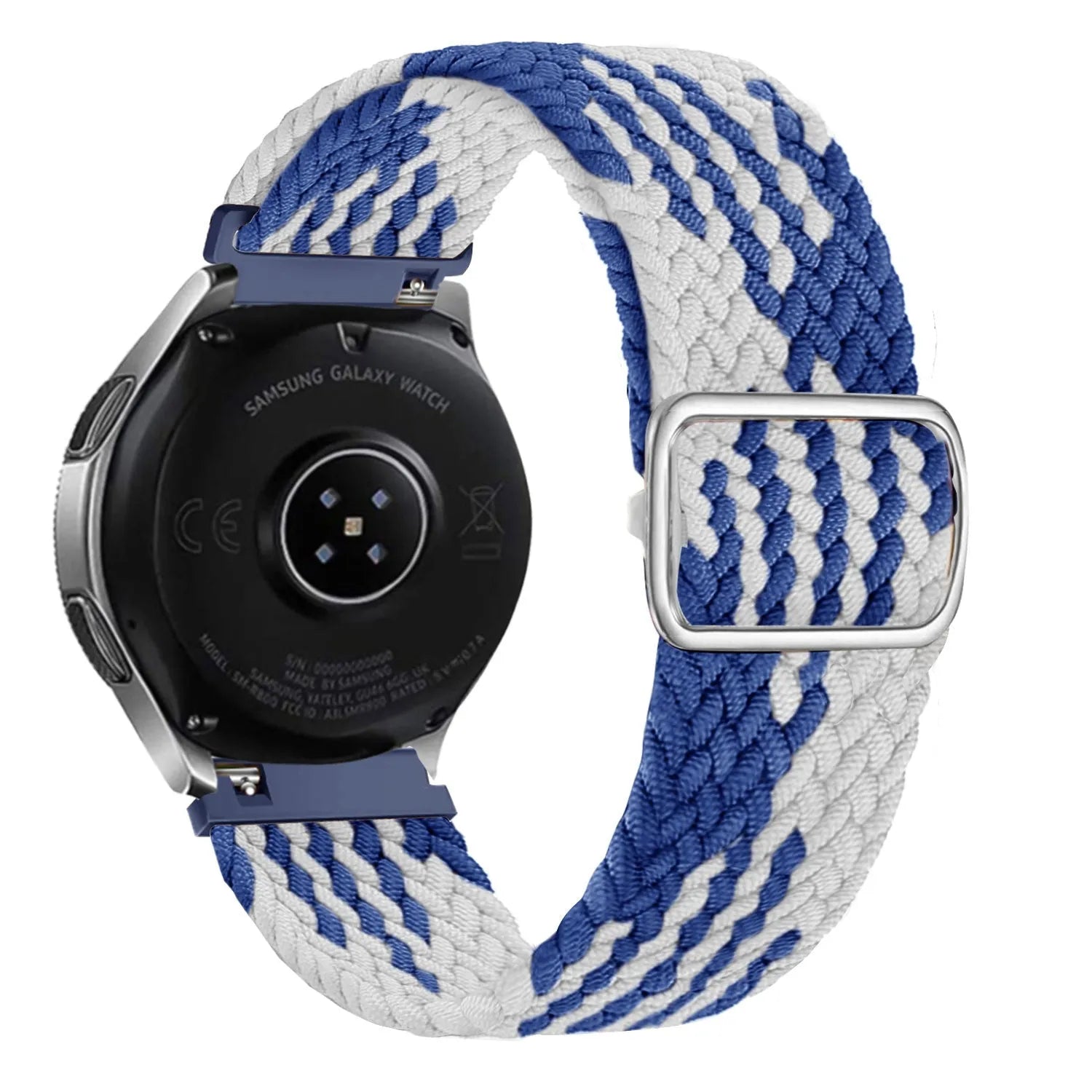Bracelet tressé réglable Amazfit GTR Mini (bleu/blanc)