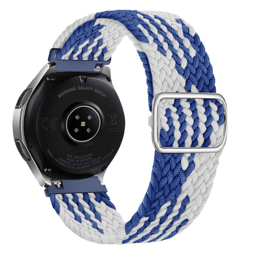 Bracelet tressé réglable Withings Steel HR Sport (bleu/blanc)