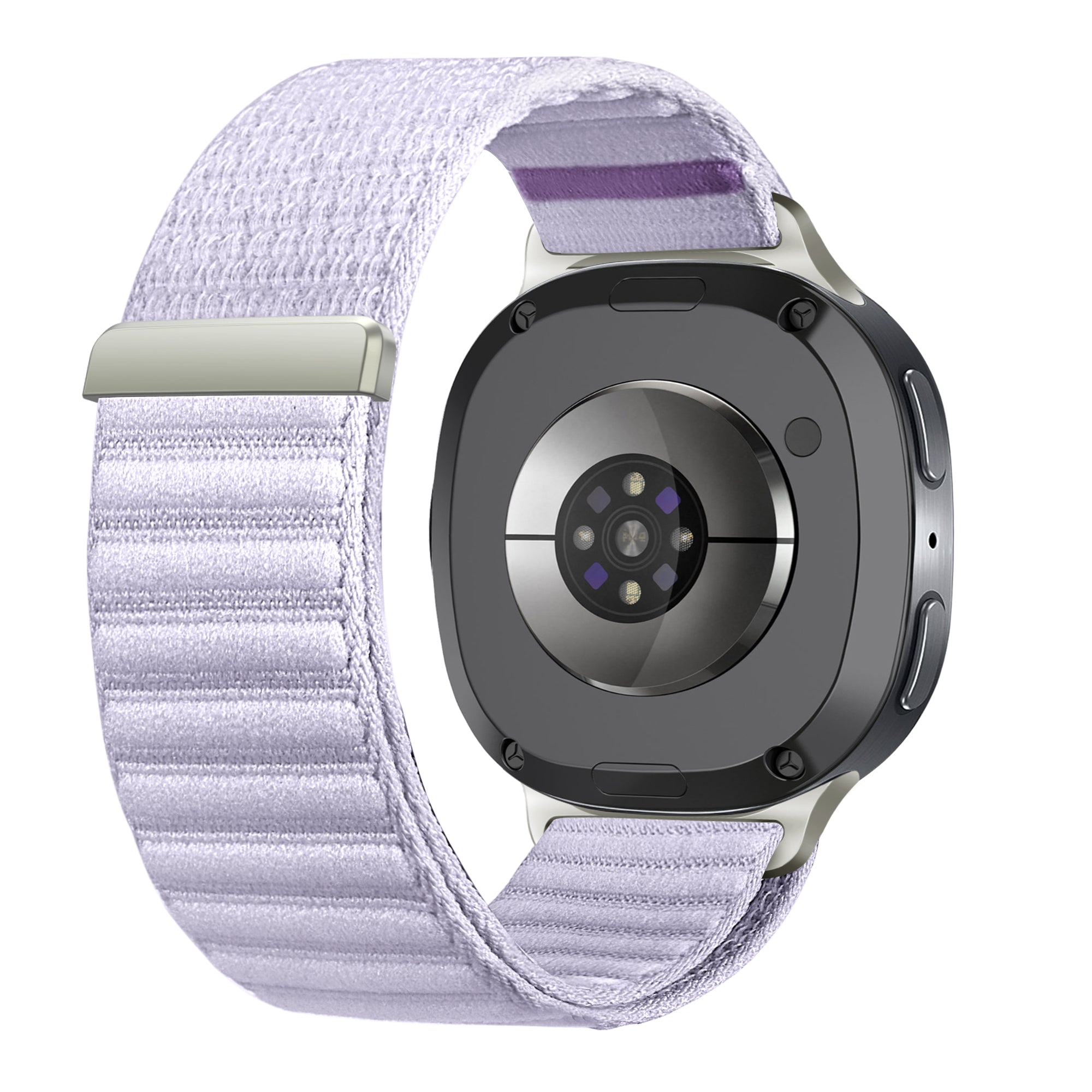 Bracelet nylon Wave Samsung Galaxy Watch 8 - 44mm (violet clair)