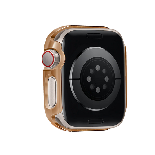 Bandz Coque diamant avec verre Apple Watch 10/11 - 42mm (or rose)