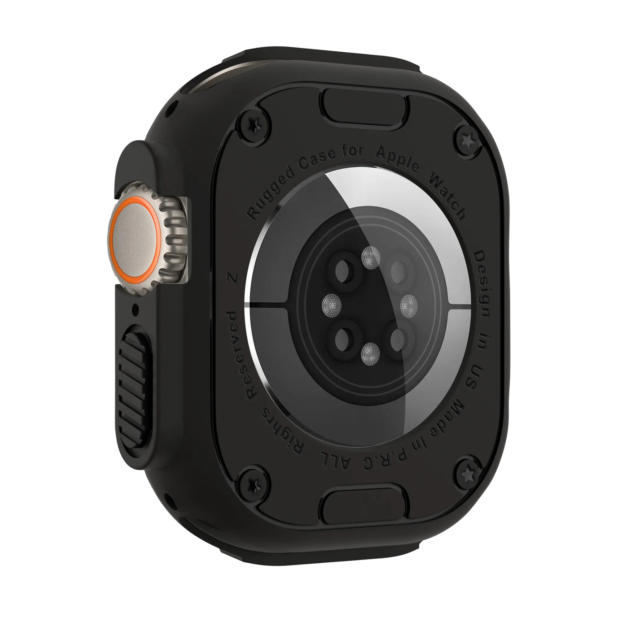 Bandz Coque TPU robuste Apple Watch Ultra - 49mm (noir)