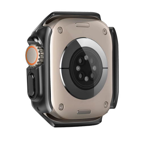 Bandz Coque TPU galvanisé Apple Watch Ultra - 49mm (noir)