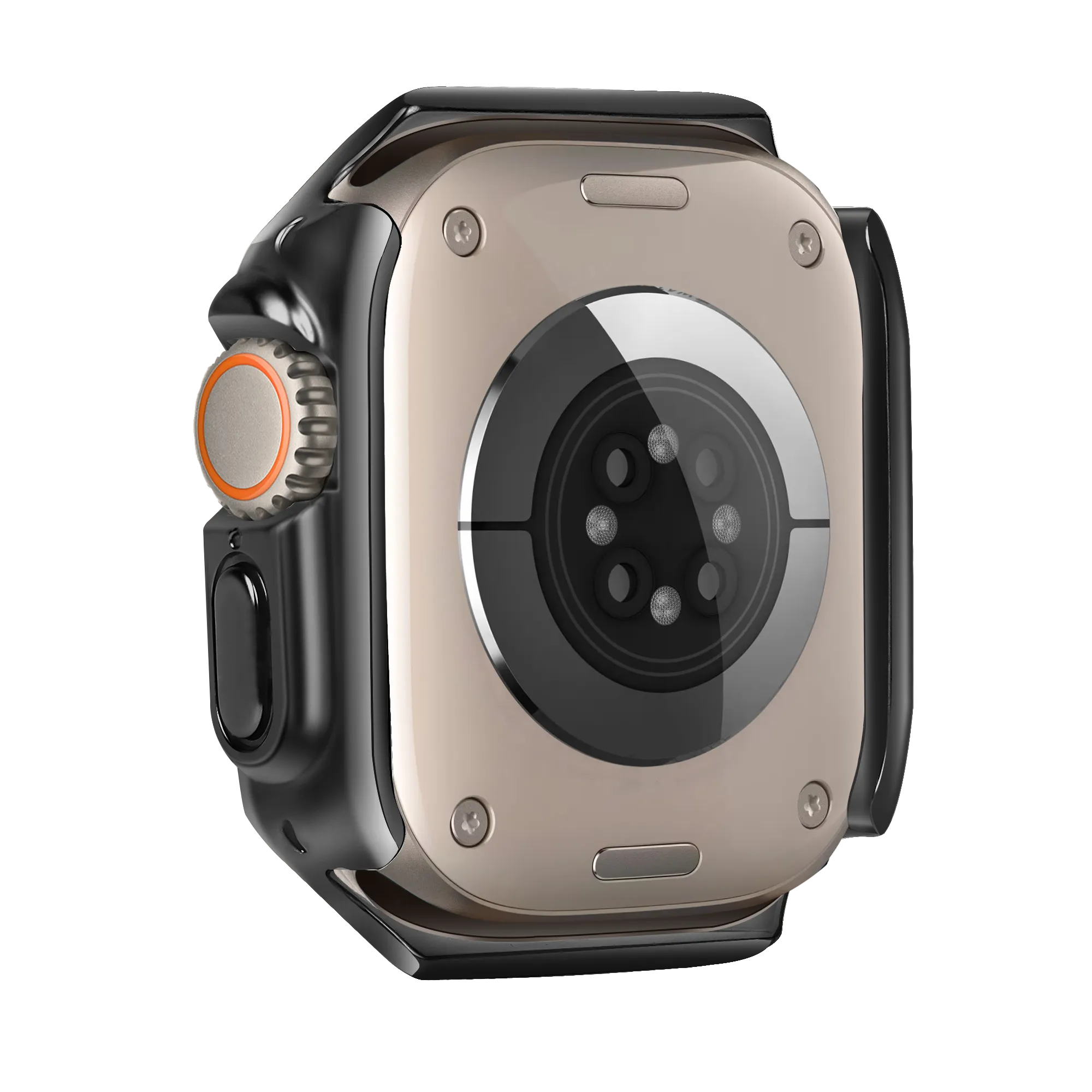 Bandz Coque TPU galvanisé Apple Watch Ultra - 49mm (noir)