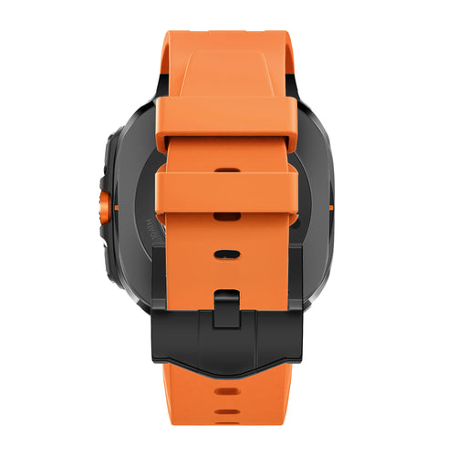 Bandz Bracelet silicone 'Luxe Liquid' Samsung Galaxy Watch Ultra (orange avec noir)