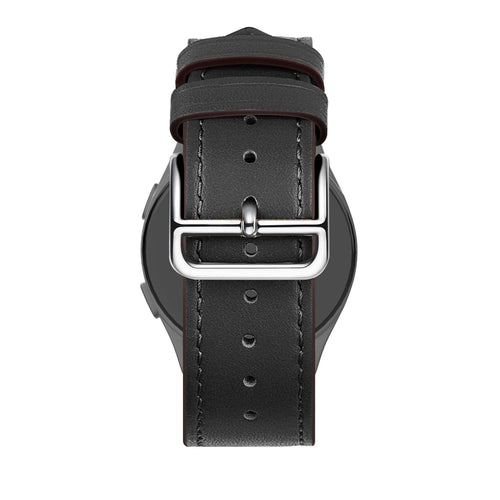 Bandz Bracelet cuir 'Deluxe' OnePlus Watch 3 (noir)
